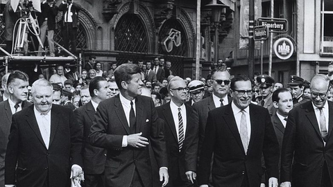 John F Kennedy zu Besuch in Frankfurt 1963