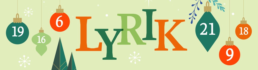 Banner hr2-Adventskalender mit Weihnachtsbaumkugeln und Tannengrün