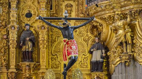 Altar der Vergebung in der Kathedrale "Metropolitana de la Asuncion de Maria", Mexiko-Stadt