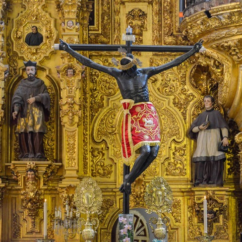 Altar der Vergebung in der Kathedrale "Metropolitana de la Asuncion de Maria", Mexiko-Stadt