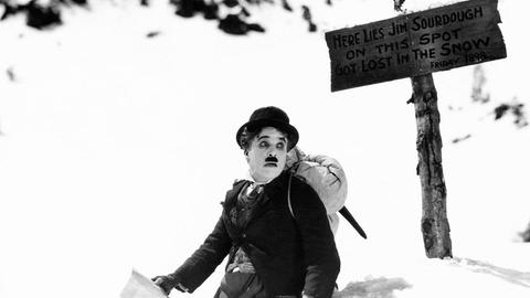 Charlie Chaplin in "The Gold Rush"