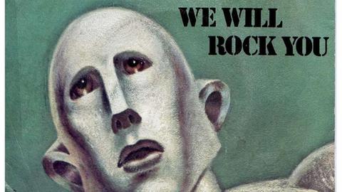 LP-Cover von Queens "We will rock you"