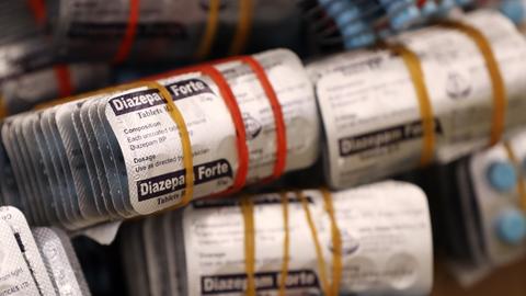 Beschlagnahmtes Benzodiazepine Diazepam in Irland