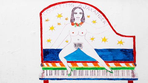 Zeichnung von Dorothy Iannone: A Souvenir for Ajaxander, 1989/90