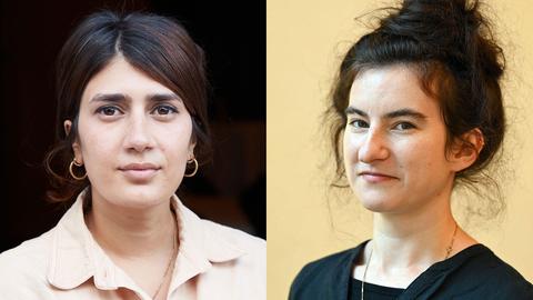 Die Autorinnen Fatma Aydemir (li.) und Deniz Ohde (re.)