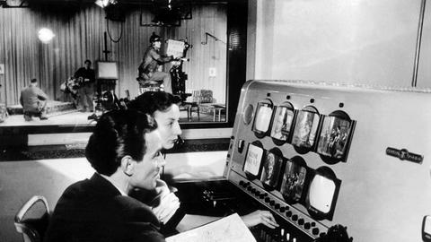 Fernsehstudio des NWDR 1953 in Hamburg