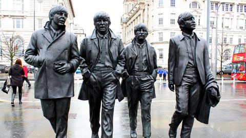 Beatles-Denkmal in Liverpool