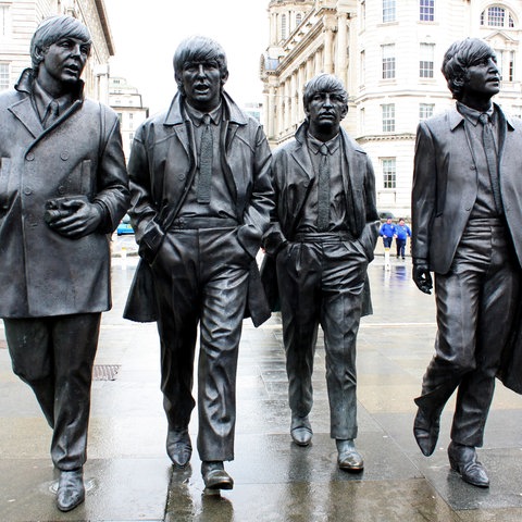 Beatles-Denkmal in Liverpool