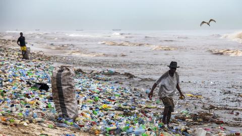 Plastik Müll Plastikmüll Meer Strand