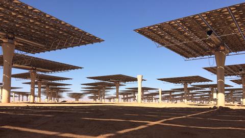 Solarkraftwerk bei Ouarzazate in Marokko