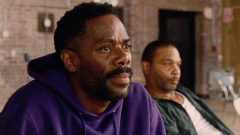 John "Divine G" Whitfield (Colman Domingo) und Clarence "Divine Eye" Maclin (Clarence Maclin) in einer Szene des Films "Sing Sing"