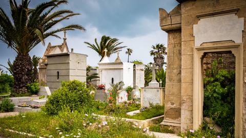 Auf dem christlichen Friedhof von Casablanca