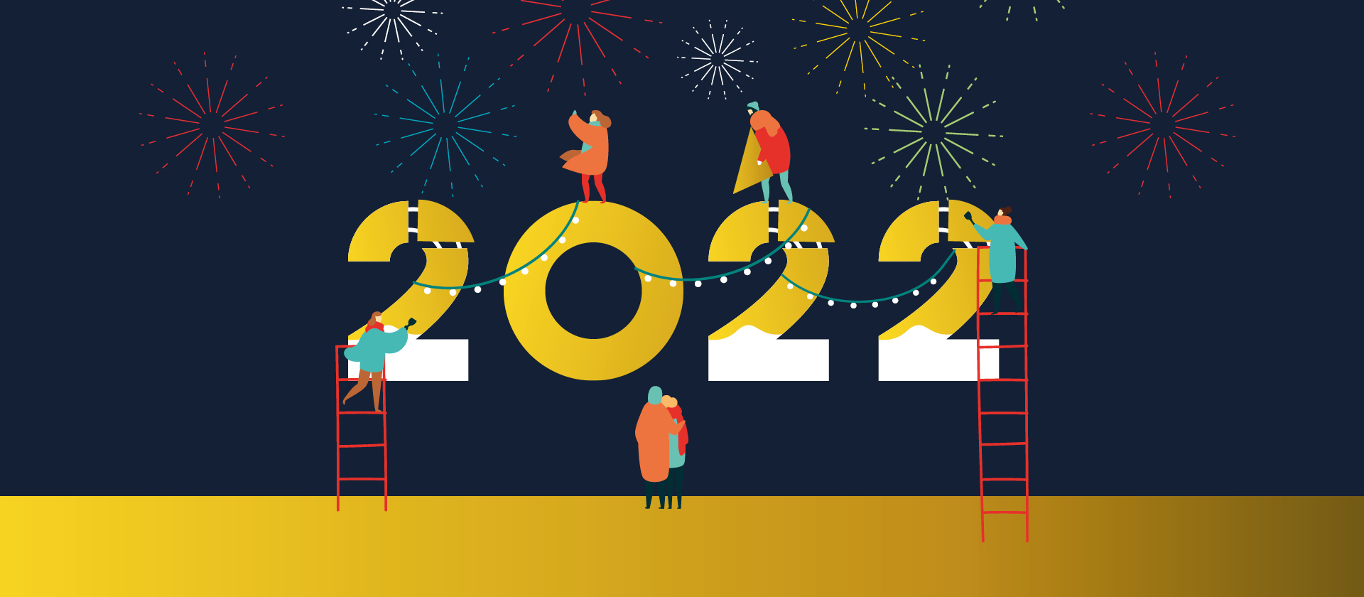 Arbeiten am neuen Jahr - der Neujahrgruß von hr2-kultur 2022