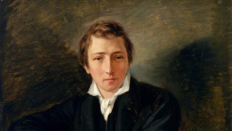 Heinrich Heine, Gemälde von Moritz Daniel Oppenheim, 1831, Hamburger Kunsthalle