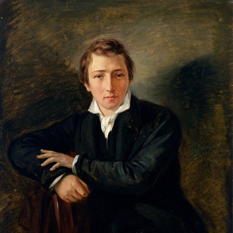 Heinrich Heine, Gemälde von Moritz Daniel Oppenheim, 1831, Hamburger Kunsthalle