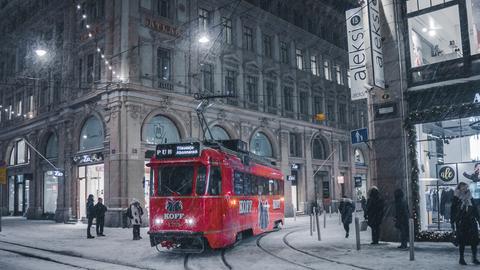 In der Innenstadt von Helskinki