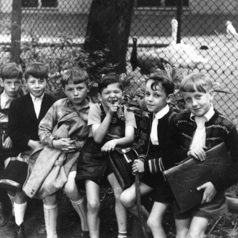 Schulkinder in den 1950er Jahren