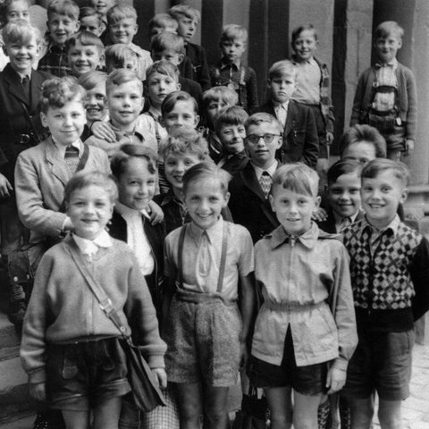 Schulklasse in den 1950er Jahren