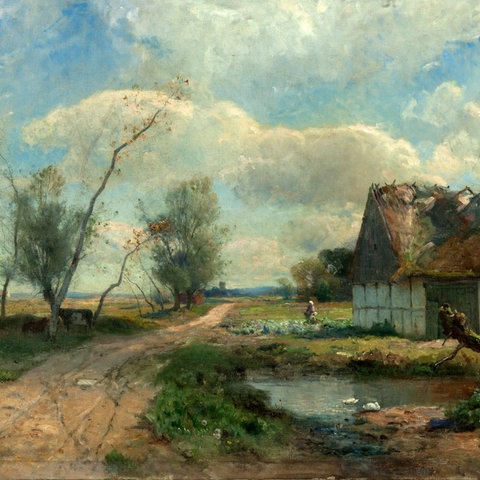 Landschaft mit Bauernhof von Gustaf Rydberg, Kunstmuseum Göteborg
