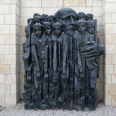 Denkmal für Janusz Korczak in Yad Vashem, Israel
