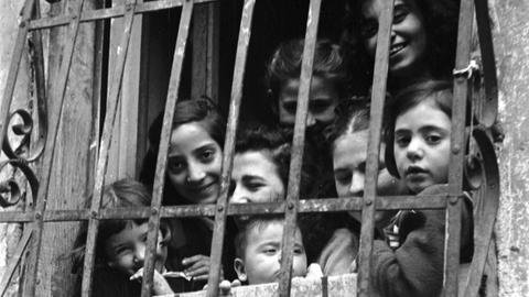 Römische Kinder in den 1950er Jahren
