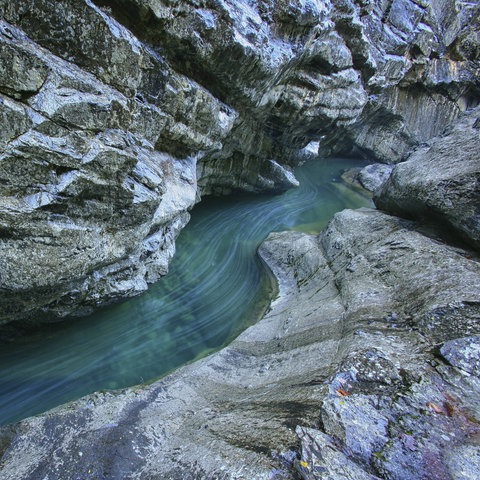 Schlucht in den Pyrenäen