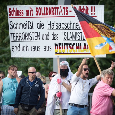 Islamfeindliche Demonstration in Berlin 2016