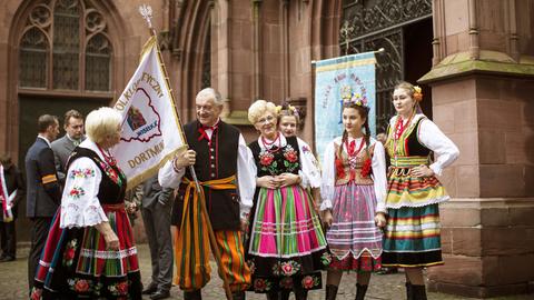 Beim Festgottesdienst zum 70jährigen Bestehen der Polnischen Katholischen Mission in Deutschland, Kaiserdom St. Bartholomäus, Frankfurt
