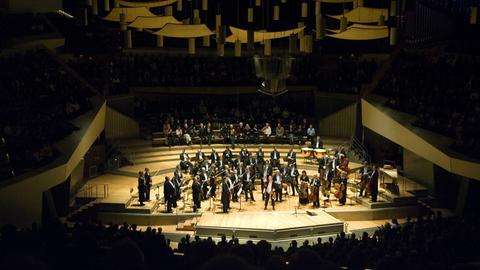 Blick in die Philharmonie in Berlin