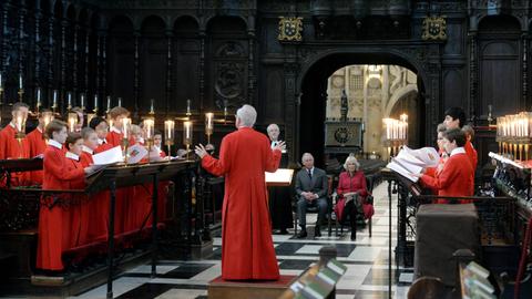 Der Chor von King's College in Cambridge