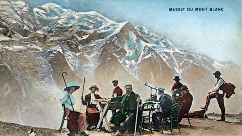 Mont Blanc, Postkarte von 1910