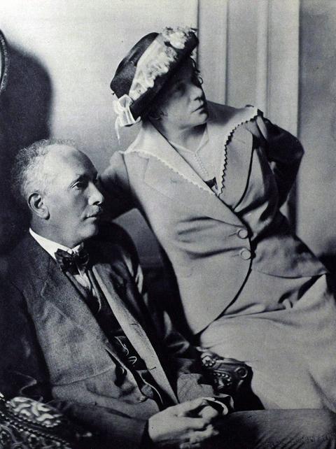 Richard Strauss mit seiner Frau Pauline de Ahna