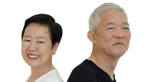 älteres, japanisches Paar