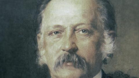 Theodor Fontane, Gemälde von Carl Breitbach, 1883