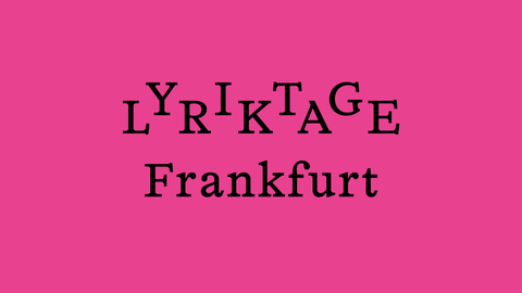 Logo von Lyriktage Frankfurt