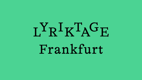 Logo von Lyriktage Frankfurt