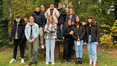Gruppenfoto im Garten
