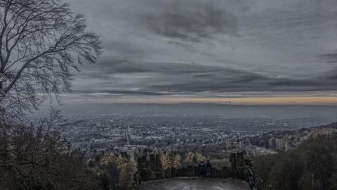 Blick auf stilisierte Stadt