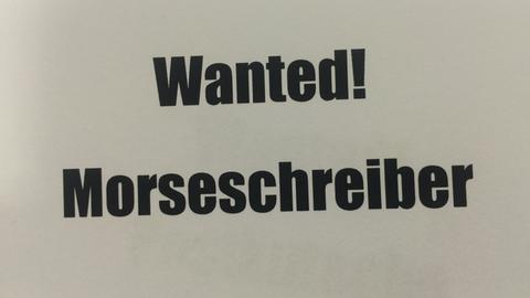 Wanted Morseschreiber
