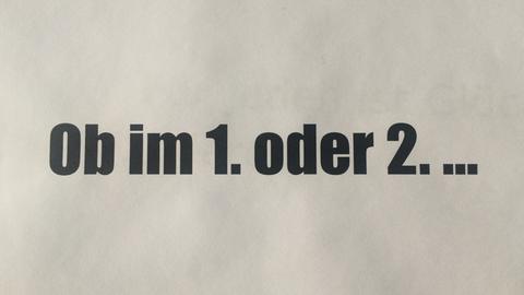 Ob im 1. oder 2.