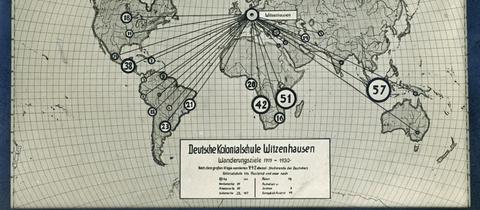 Karte Deutsche Kolonialschule Witzenhausen