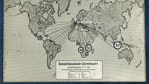 Karte Deutsche Kolonialschule Witzenhausen
