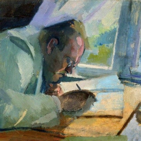 Franz Nölken: Max Reger bei der Arbeit, 1913