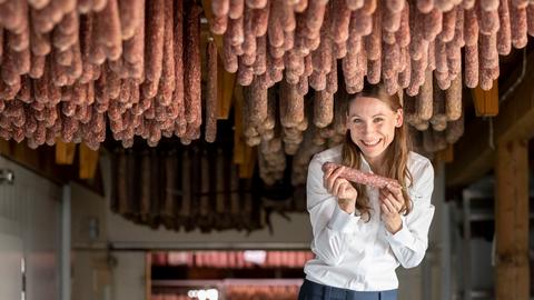 Der Wurstehimmel der Landfleischerei Koch in Calden