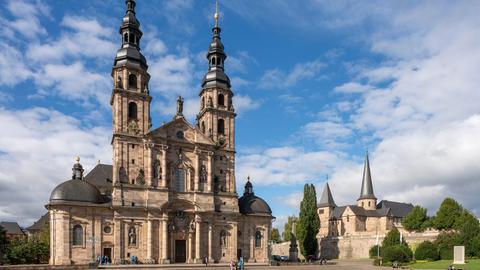 Fulda, Dom St. Salvator und Kath. Filialkirche St. Michael, Blick von Südosten