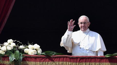 Papst Franziskus beim Segen "Urbi et Orbi"