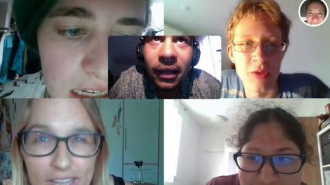 Projekt Kunstvoll - Videokonferenz