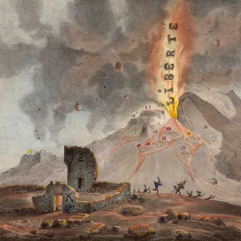 Der Vulkan der Freiheit bricht nach 1789 und 1830 erneut 1848 aus.