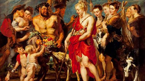Das Gemälde von Peter Paul Rubens: Dianas Heimkehr von der Jagd 