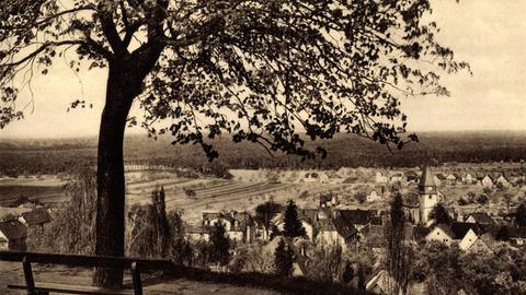 alte Postkarte von Seeheim-Jugenheim